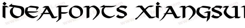 IdeaFonts XiangSuBoBo字体转换